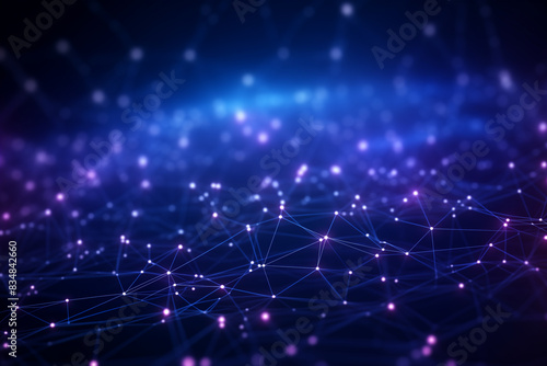 Wallpaper Mural Abstract technology digital mesh line electronic network data innovation concept background. Torontodigital.ca