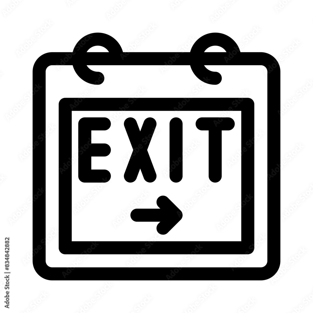 exit line icon exit line icon