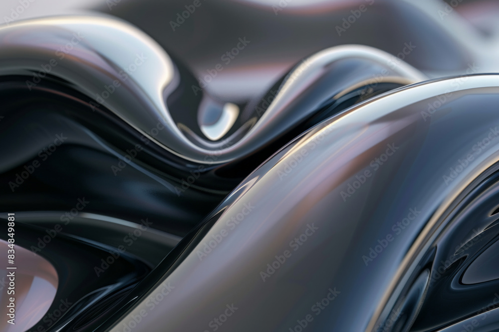 3D-rendered abstract shapes with a sleek, glossy finish and soft shadows. 3D-rendered abstract shapes with a sleek, glossy finish and soft shadows.