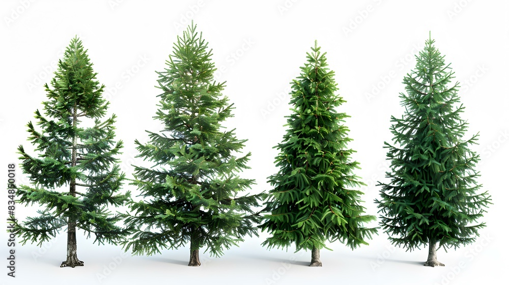 Obraz premium fir trees five different img