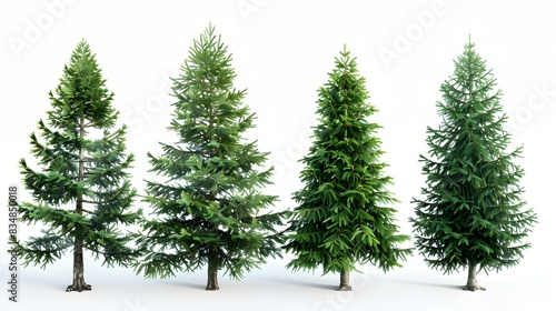 fir trees five different img photo