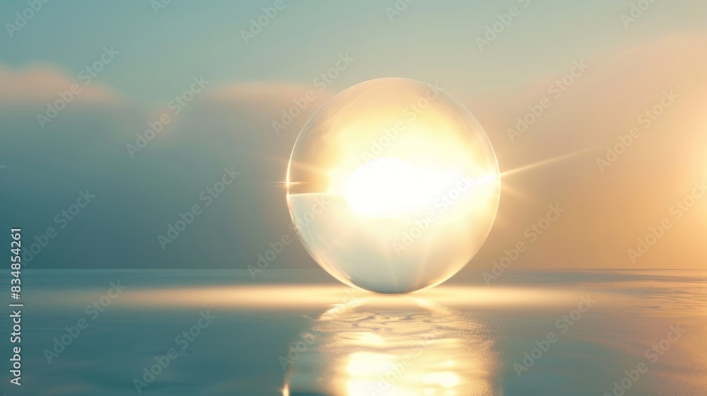 glowing orb with a soft light symbol of mindness meditation background. glowing orb with a soft light symbol of mindness meditation background.