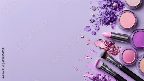 Carnival Atmosphere Elevates Minimalist Pastel Lavender Cosmetics Display
