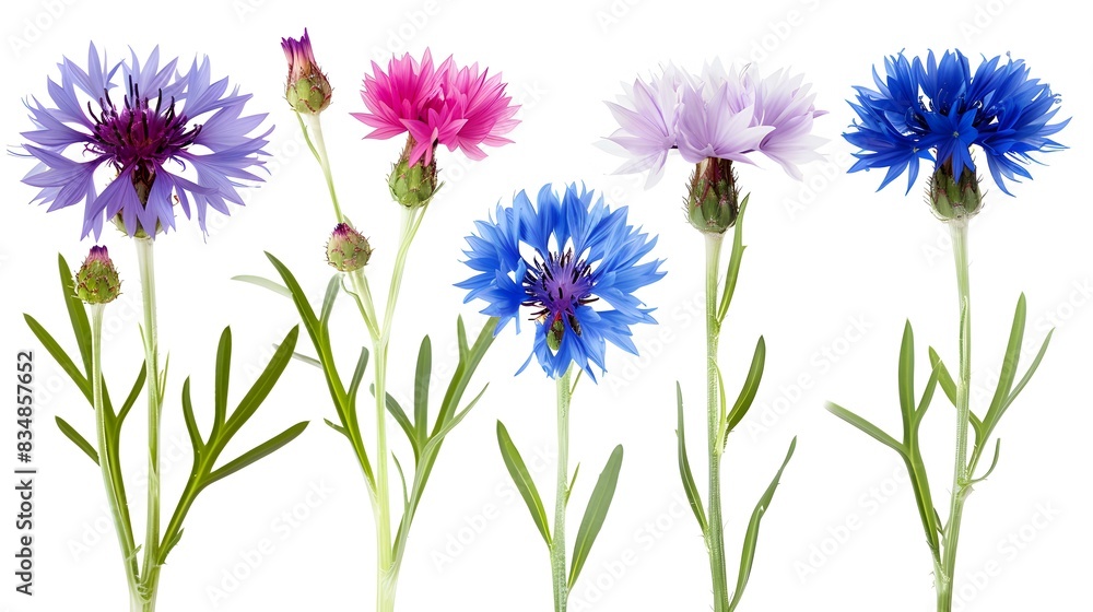 cornflowers five different img cornflowers five different img
