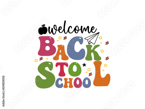 Back To School Groovy Design