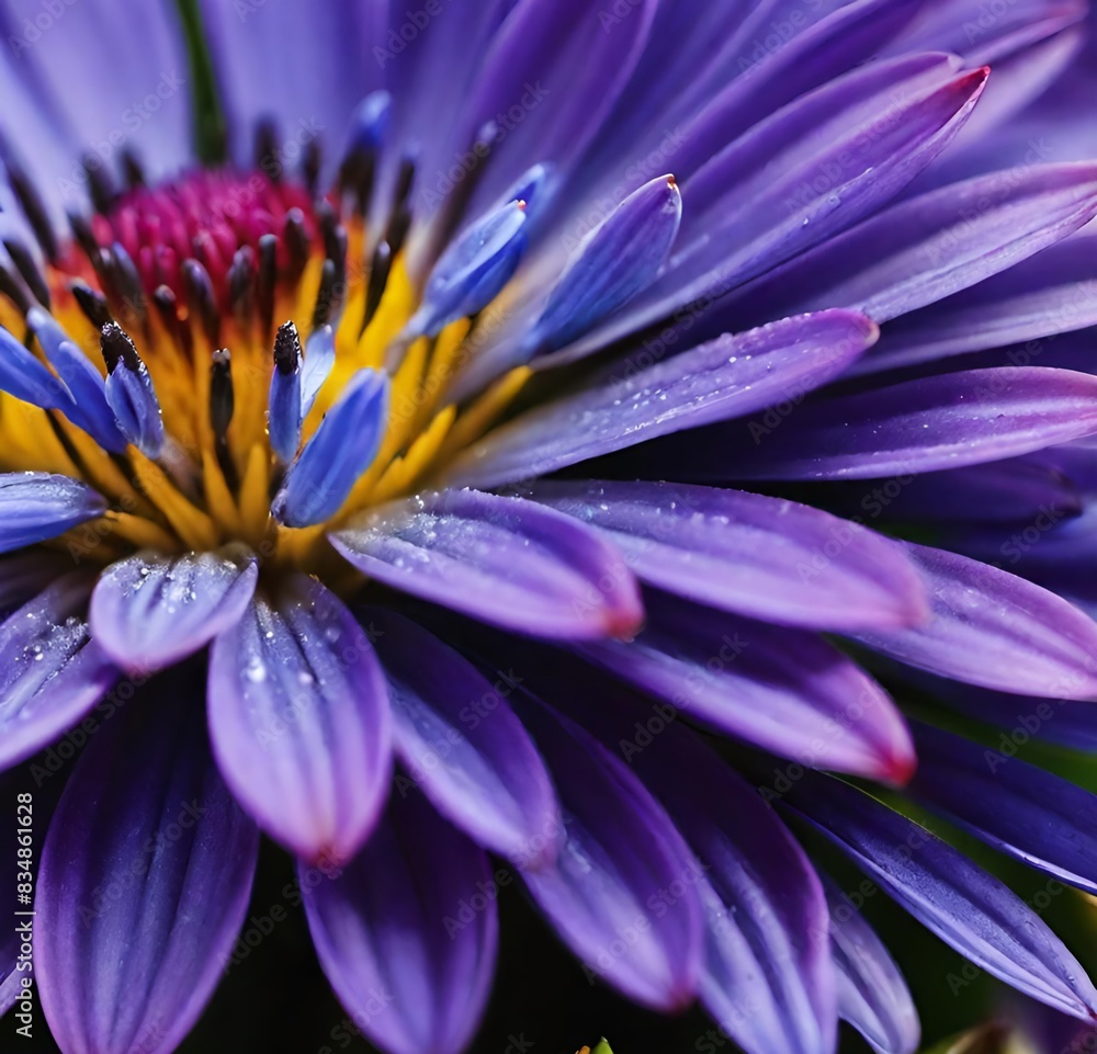 Obraz premium close up of purple flower, pink, macro, garden, bloom, flora, summer, petal, close-up, closeup, blossom, floral, petals, spring