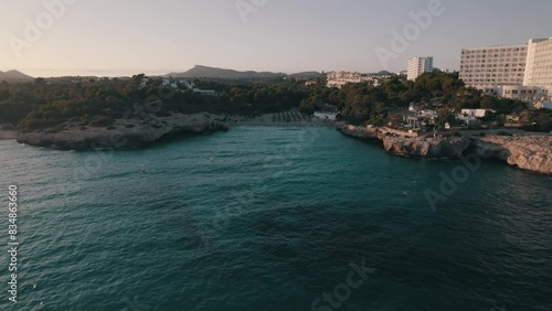 Wallpaper Mural 4K Sunset Over Mallorca: Aerial Beach Horizon Torontodigital.ca