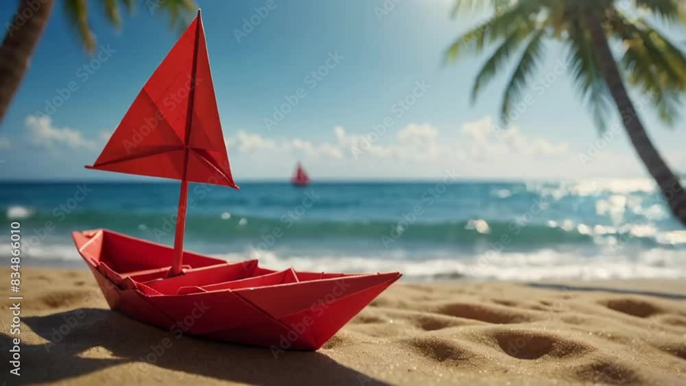 Beautiful paper boat, summer sea nature, travel
Beautiful paper boat, summer sea nature, travel
