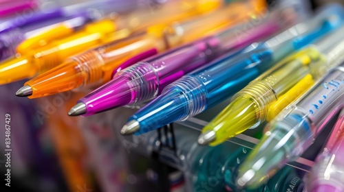 Gel pens provide smooth, consistent ink flow, ideal for intricate designs and detailed writing photo