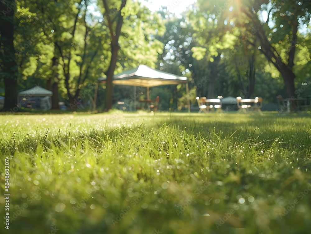 Sunny Camping Field Idyllic Grassland Retreat for Nature Enthusiasts Sunny Camping Field Idyllic Grassland Retreat for Nature Enthusiasts