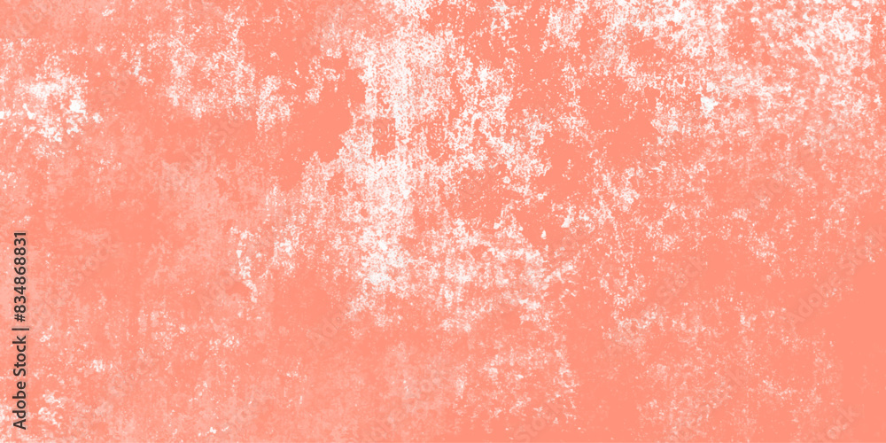 Fototapeta premium Orange abstract grunge old concrete wall stained seamless pattern rusty metal texture vintage background.