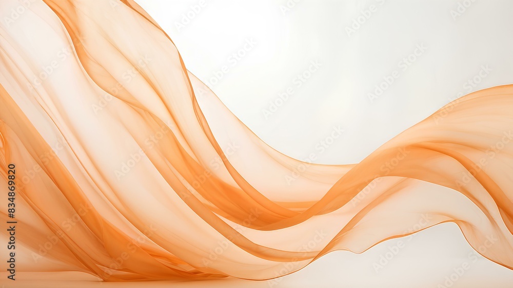 Graceful Light Orange and White Gradient with Faint Abstract Leaf Patterns Graceful Light Orange and White Gradient with Faint Abstract Leaf Patterns