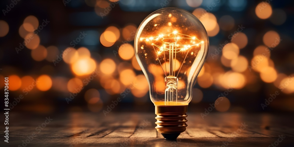 Digital light bulb symbolizing innovation and connectivity for problemsolving. Concept Digital Innovation, Connectivity, Problem Solving Digital light bulb symbolizing innovation and connectivity for problemsolving. Concept Digital Innovation, Connectivity, Problem Solving