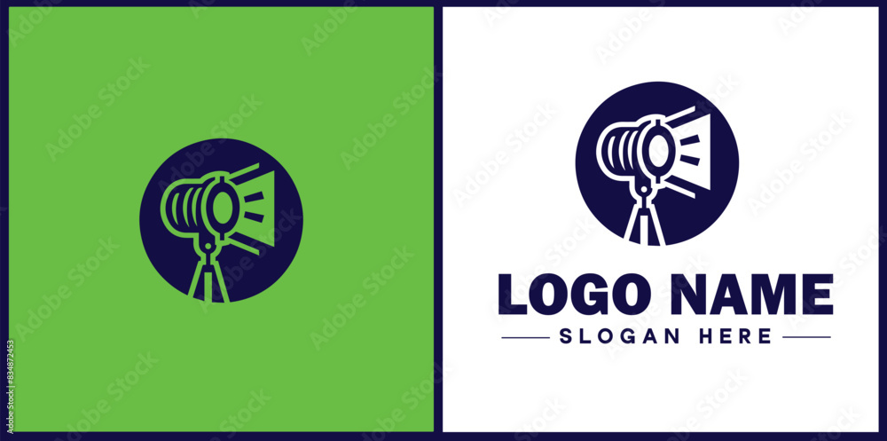 studio light icon Photography light Studio lamp Lighting fixture flat logo sign symbol editable vector studio light icon Photography light Studio lamp Lighting fixture flat logo sign symbol editable vector
