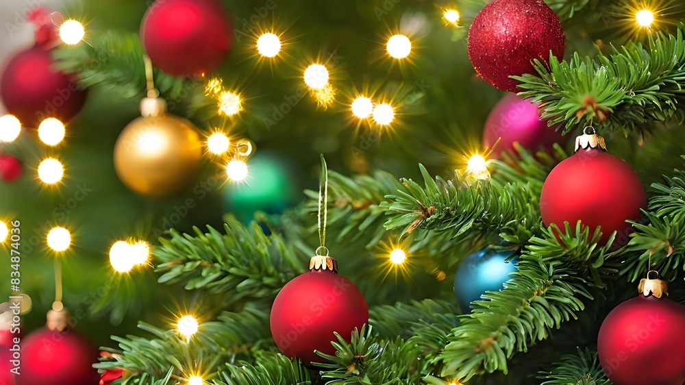 Macro christmas tree background Macro christmas tree background