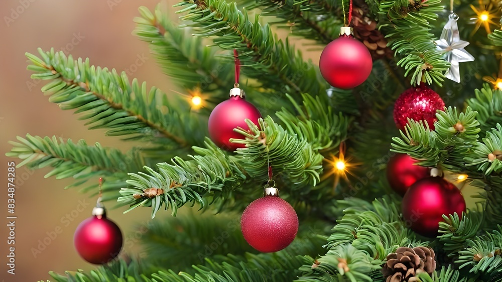 Macro christmas tree background Macro christmas tree background