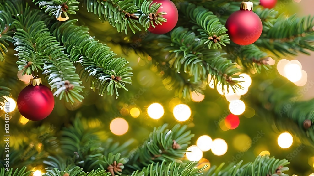 Macro christmas tree background Macro christmas tree background