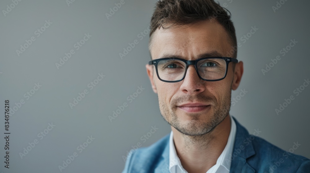 beautiful business closeup portrait of man with grey background beautiful business closeup portrait of man with grey background