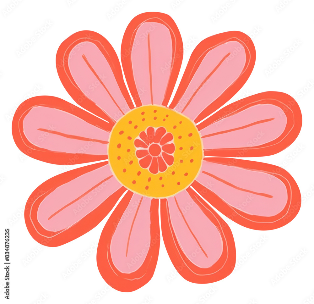 PNG Flower art pattern plant.