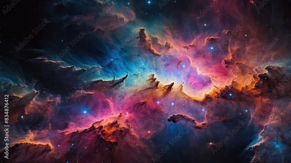 Multicolored nebula Multicolored nebula