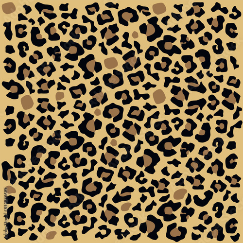Leopard background. Bright background. Vector simple spotted background.