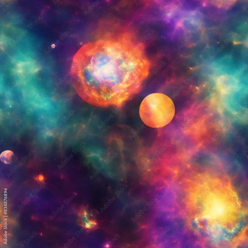 Obraz premium An electrifying display of abstract colorful lights