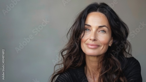 elegant woman in 40 years old, old money style fashion