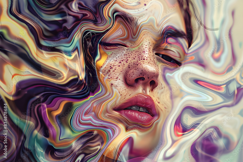 Bold and Beautiful: Abstract Portraits of Women, Vibrant Energy: Abstract Women's Illustrations with Impact, Modern Abstract Woman Illustration, Trendy Feminine Abstract Design Bold and Beautiful: Abstract Portraits of Women, Vibrant Energy: Abstract Women's Illustrations with Impact, Modern Abstract Woman Illustration, Trendy Feminine Abstract Design