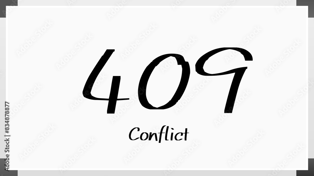 409 Conflict のホワイトボード風イラスト 409 Conflict のホワイトボード風イラスト