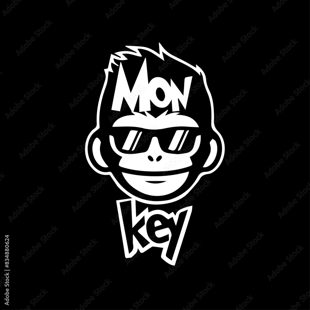 pop monkey artwork illustration good for t-shirt print pop monkey artwork illustration good for t-shirt print