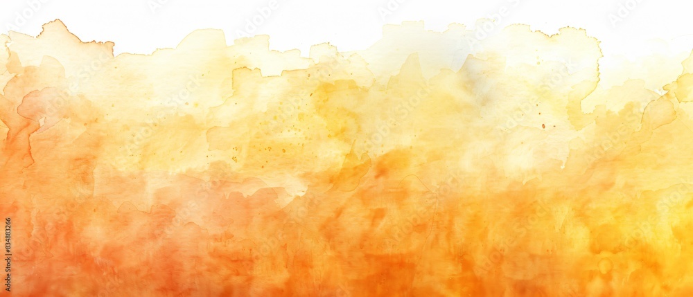 Obraz premium Watercolor: yellow orange backdrop