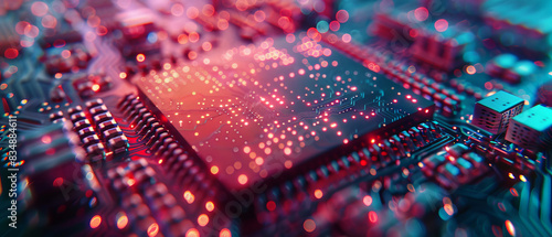 Detailed view of semiconductor device under inspection