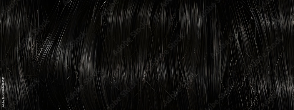 Black reflective hair texture Black reflective hair texture