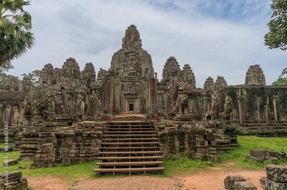 Bayon temple in archaeological site Bayon temple in archaeological site