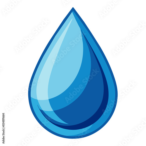 water droplet, icon, vector illustration