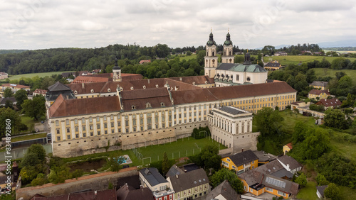 Monastery of St. Florian in Upper Austria, drone shot