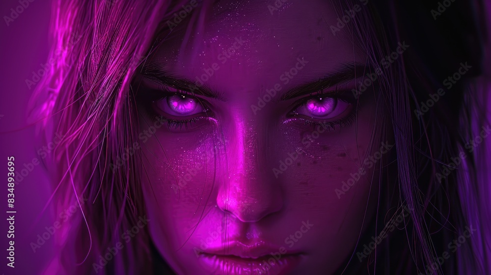 Fantasy character , dark energy in the shadow Fantasy character , dark energy in the shadow