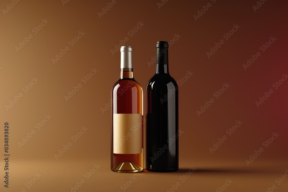 Abstract Elegance: Bottled Bordeaux Beauty Abstract Elegance: Bottled Bordeaux Beauty