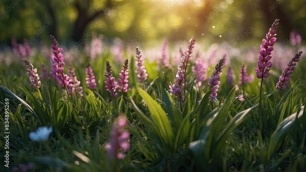 Obraz premium art abstract spring background or summer background with fresh g