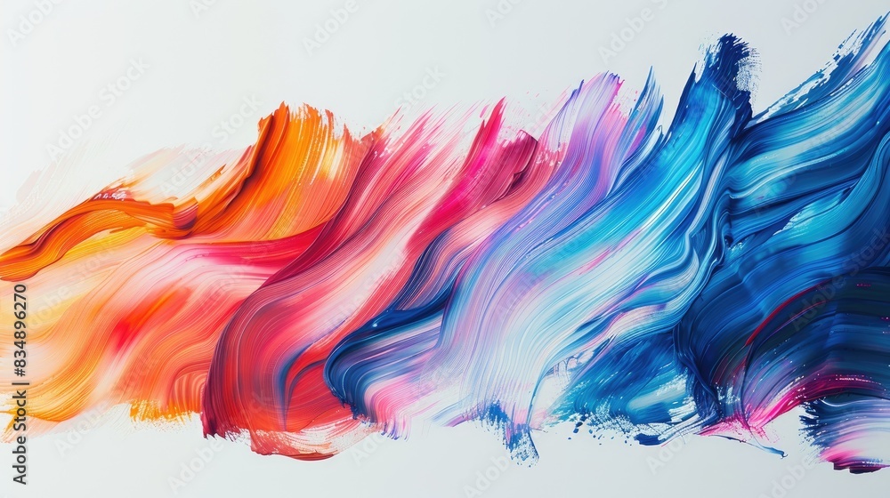 Abstract Brushstrokes White background with bold, colorful abstract brushstrokes, a dynamic and vibrant backdrop Abstract Brushstrokes White background with bold, colorful abstract brushstrokes, a dynamic and vibrant backdrop