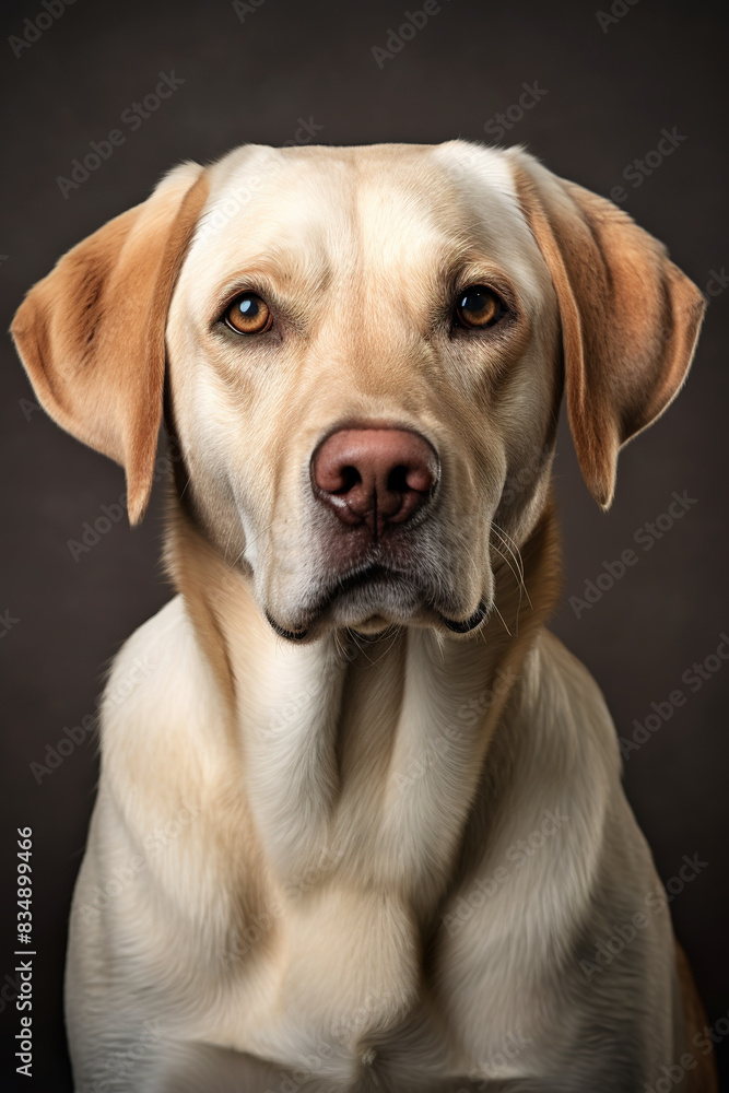 Image of cute labrador dog. Pet. Animals.