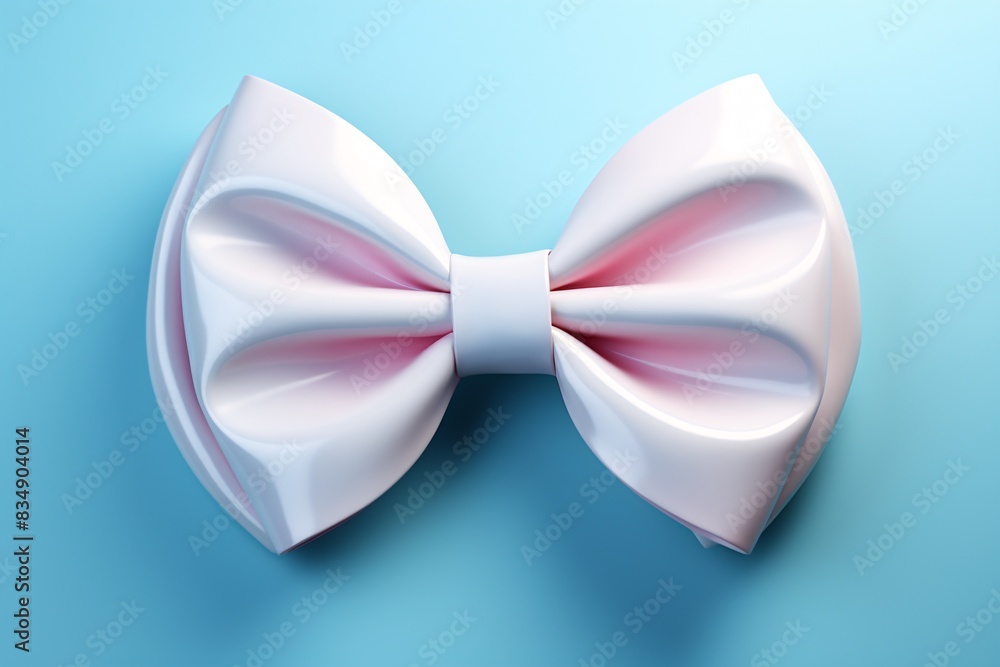 a white bow tie on a blue background a white bow tie on a blue background