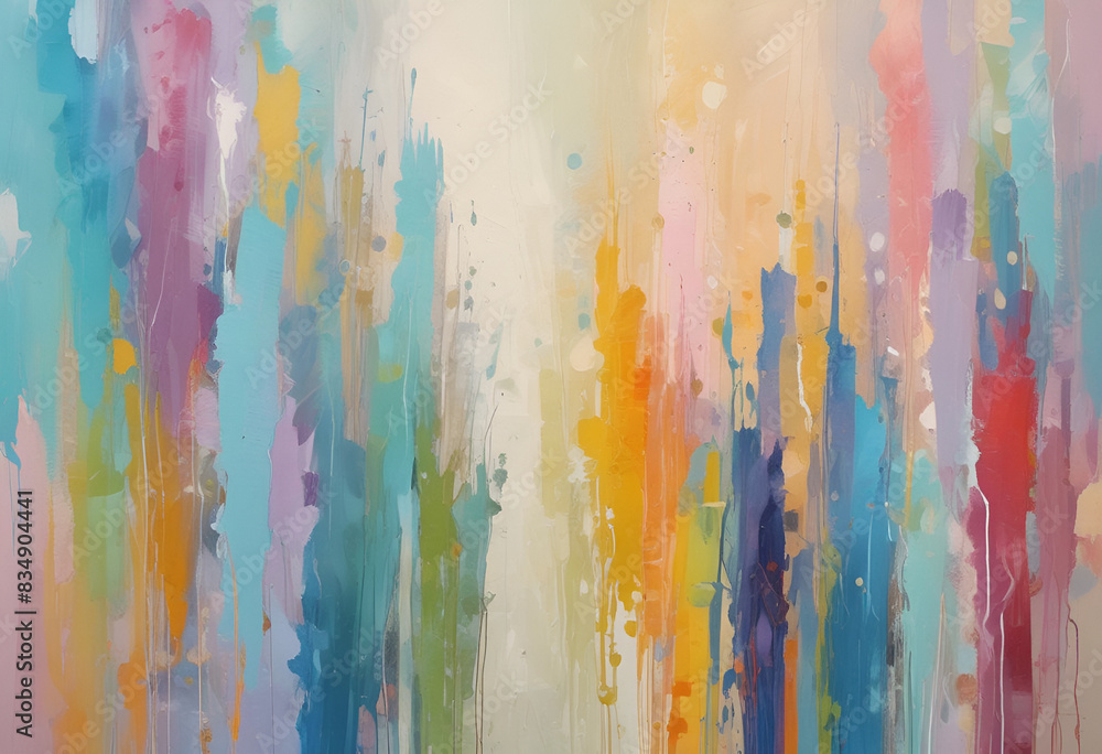minimal modern wall art design with pastel colors ready to print on canvas