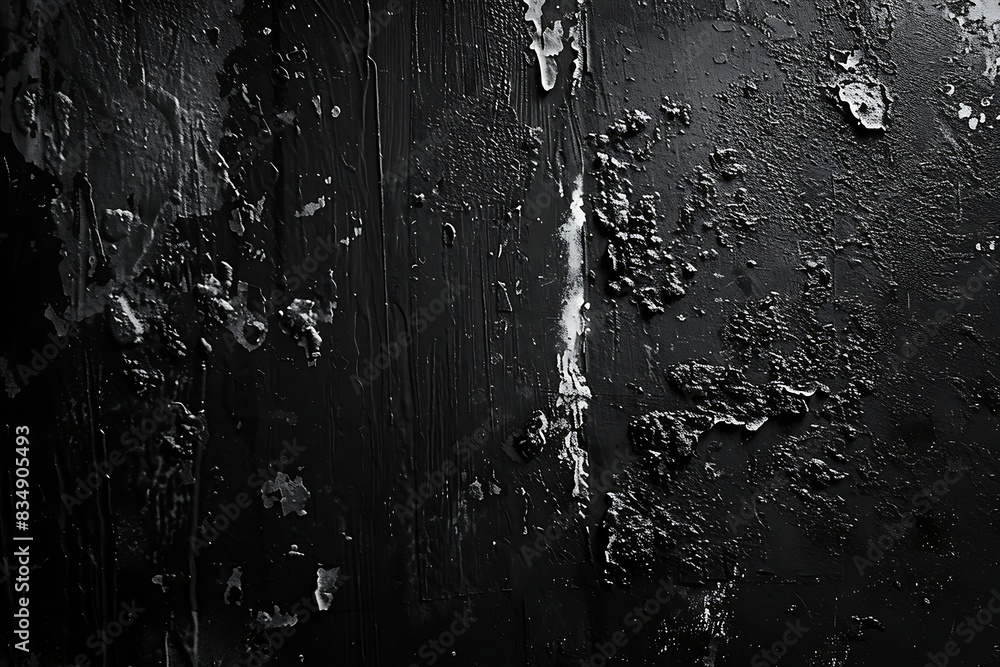 Obraz premium Black wall and floor with shadows on a black background