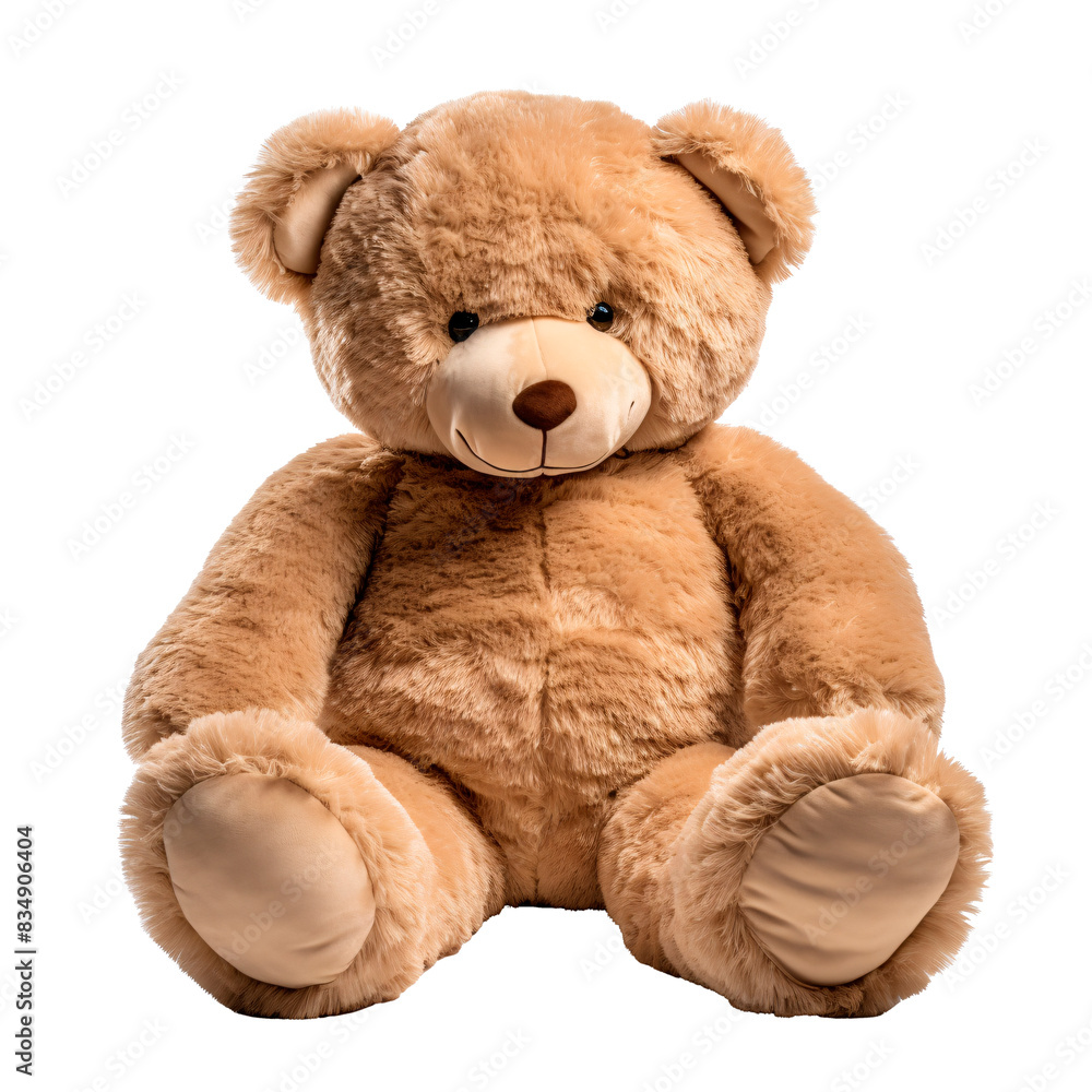 a teddy bear sitting on a white surface a teddy bear sitting on a white surface