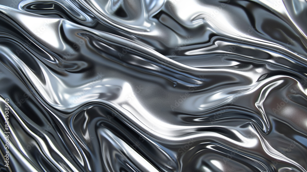 Abstract silver liquid metal background Abstract silver liquid metal background