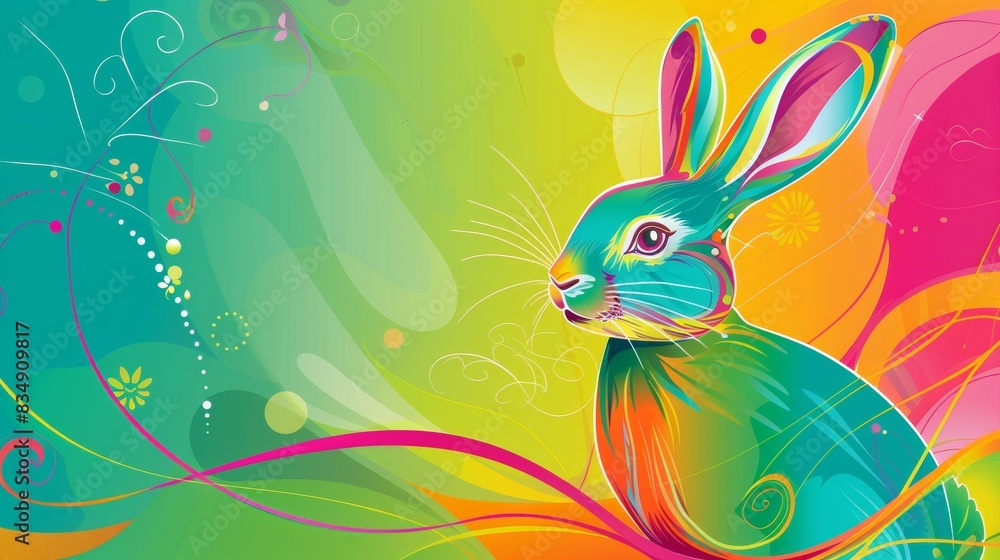 Beautiful background template of Easter holiday theme with bunny for poster presentation. Beautiful background template of Easter holiday theme with bunny for poster presentation.