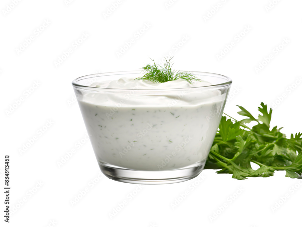 a glass of milk with a bunch of parsley a glass of milk with a bunch of parsley