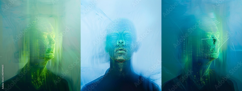 a man with a spider web on his face a man with a spider web on his face