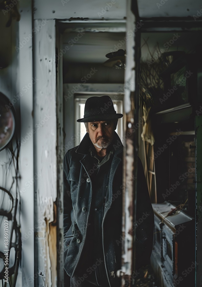 Portrait of a Man in a Black Hat Portrait of a Man in a Black Hat